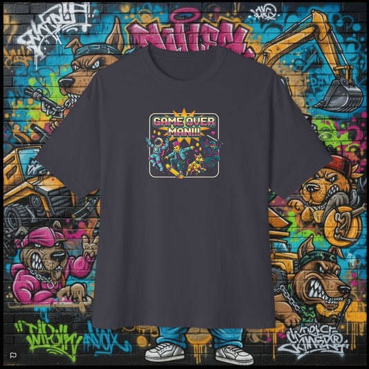 GAME OVER MAN!!! Unisex Oversized Boxy Tee