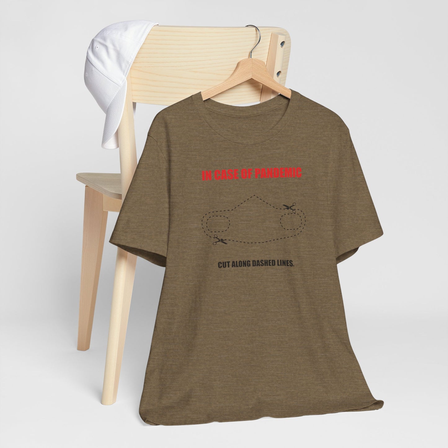 CUT IN CASE OF EMERGENCY. Unisex Jersey Short Sleeve Tee