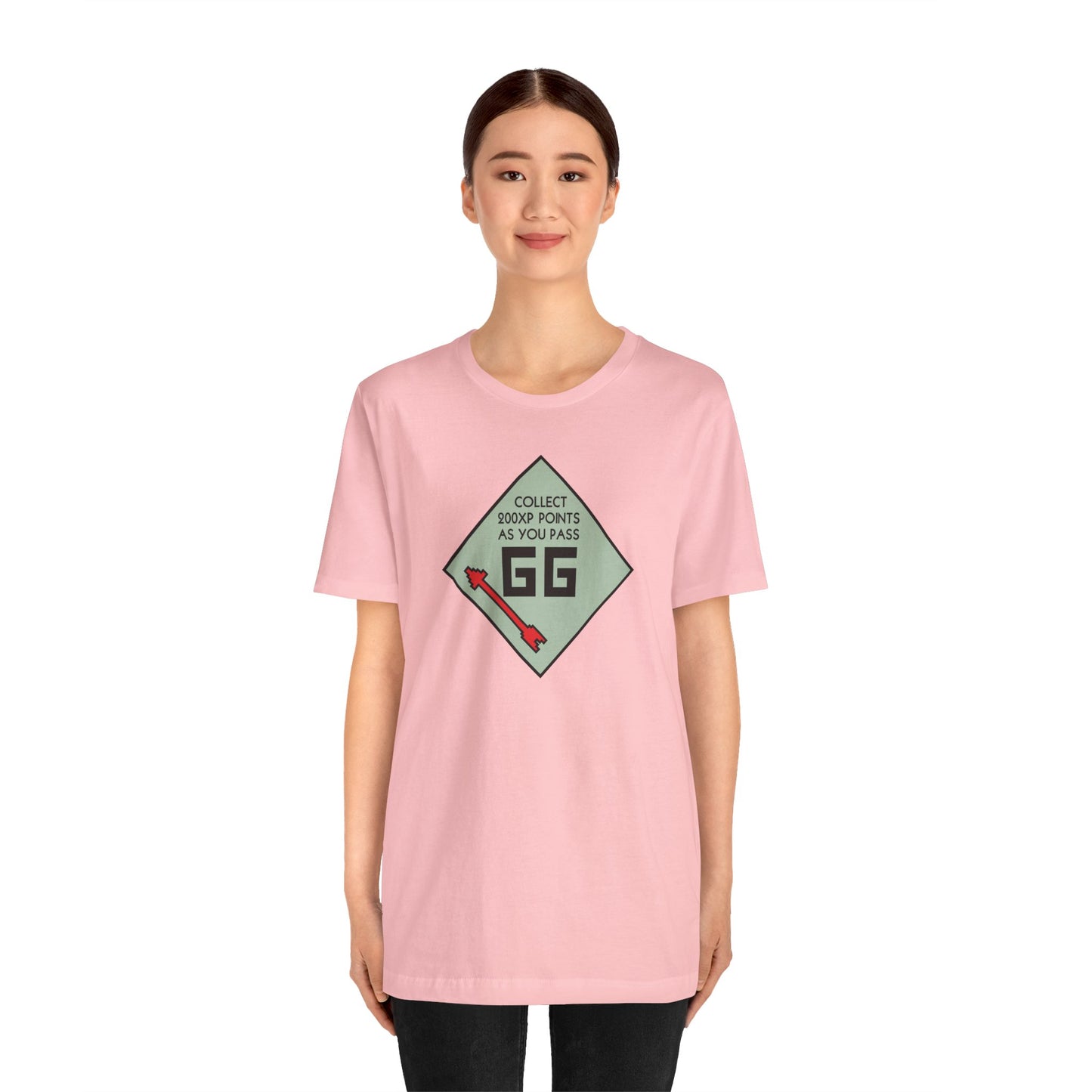 GG PASS GO COLLECT 200XP. Unisex Jersey Short Sleeve Tee