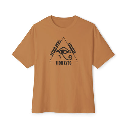 LYING EYES LIONIZE LION EYES. Unisex Oversized Boxy Tee