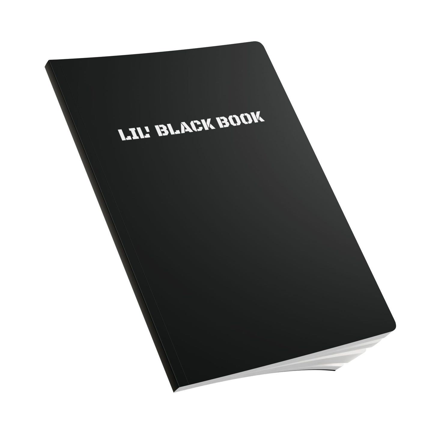 LIL' BLACK BOOK. Softcover Journal (with Inside Prints)