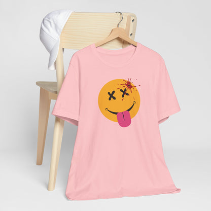 NOT SO HAPPY FACE. Unisex Jersey Short Sleeve Tee