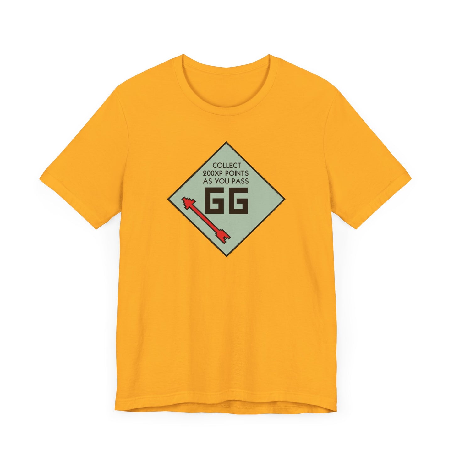 GG PASS GO COLLECT 200XP. Unisex Jersey Short Sleeve Tee