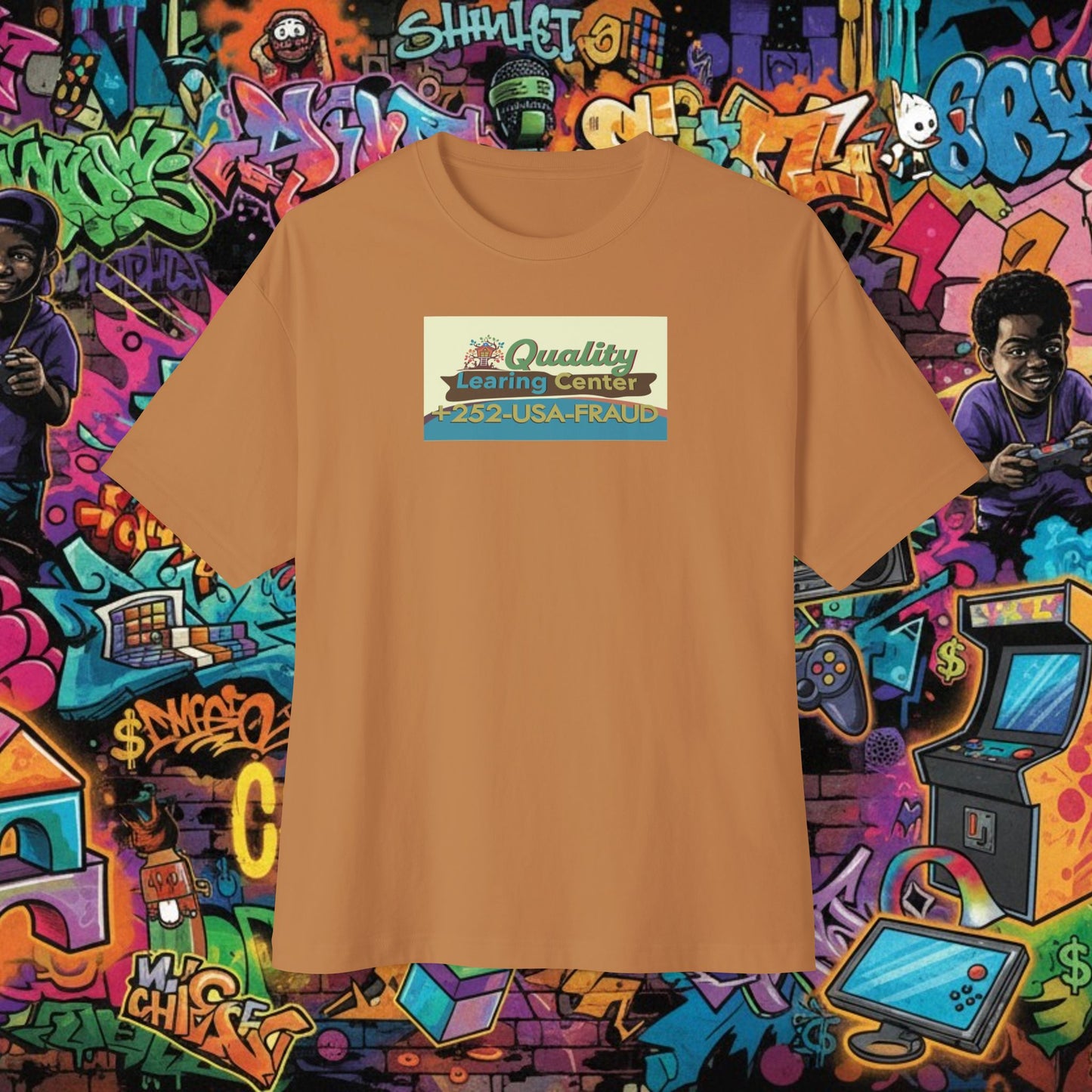 QUALITY LEARING CENTER. Unisex Oversized Boxy Tee