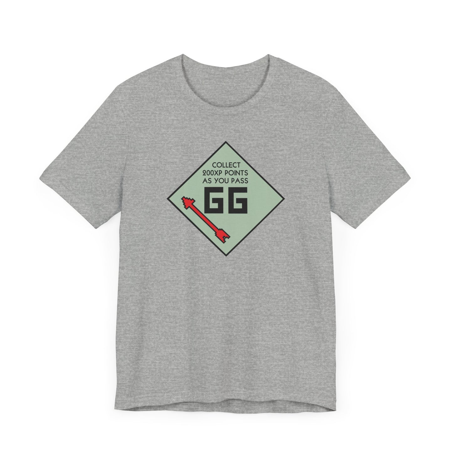 GG PASS GO COLLECT 200XP. Unisex Jersey Short Sleeve Tee