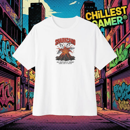 SHARKCANO. Unisex Oversized Boxy Tee