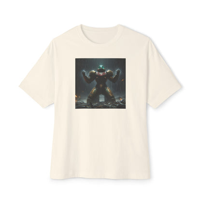 DEAD PLANET (AI generated). Unisex Oversized Boxy Tee