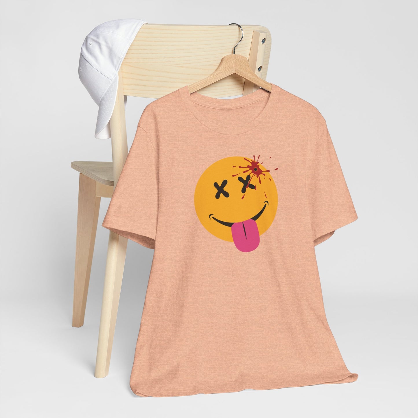 NOT SO HAPPY FACE. Unisex Jersey Short Sleeve Tee