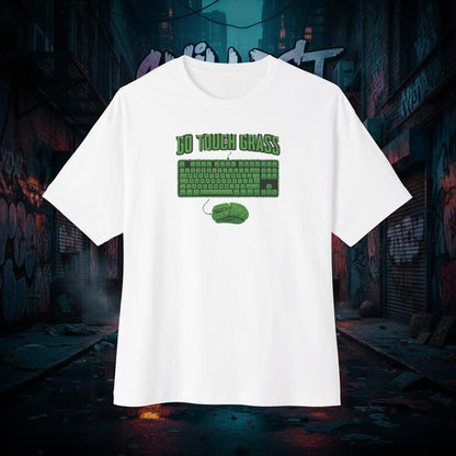 GO TOUCH GRASS. Unisex Oversized Boxy Tee