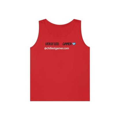 VERIFIED GAMER. Unisex Heavy Cotton Tank Top