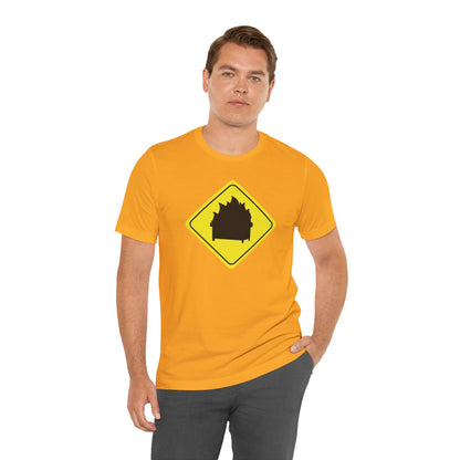 CAUTION DUMPSTER FIRE. Unisex Jersey Short Sleeve Tee