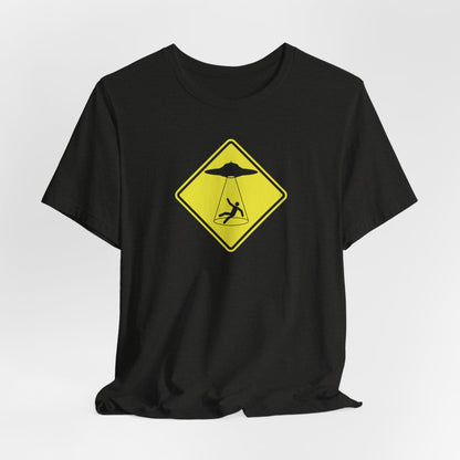 CAUTION UFO! Unisex Jersey Short Sleeve Tee