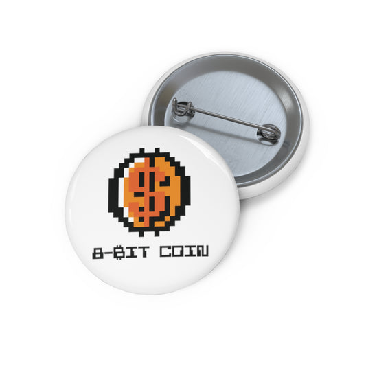 8-BIT COIN. Custom Pin Buttons