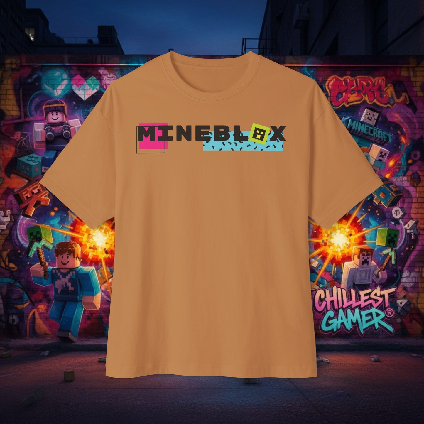 MINEBLOX. Unisex Oversized Boxy Tee
