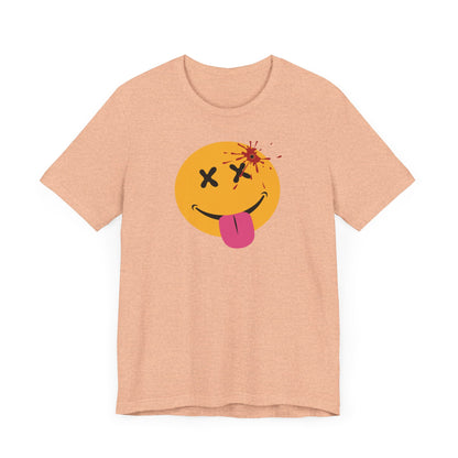 NOT SO HAPPY FACE. Unisex Jersey Short Sleeve Tee