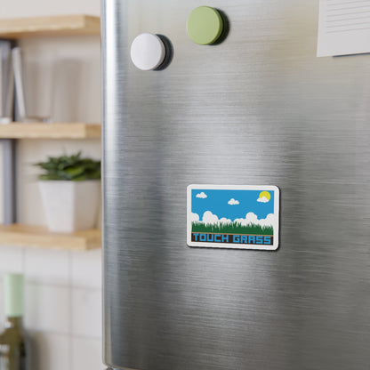 TOUCH GRASS. Die-Cut Magnets