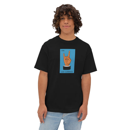 LOS CUERNOS (THE HORNS) Unisex Oversized Boxy Tee