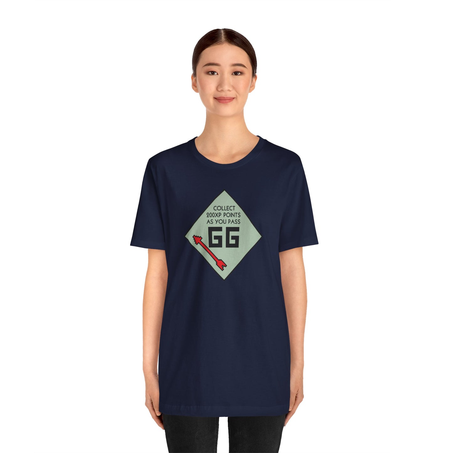 GG PASS GO COLLECT 200XP. Unisex Jersey Short Sleeve Tee