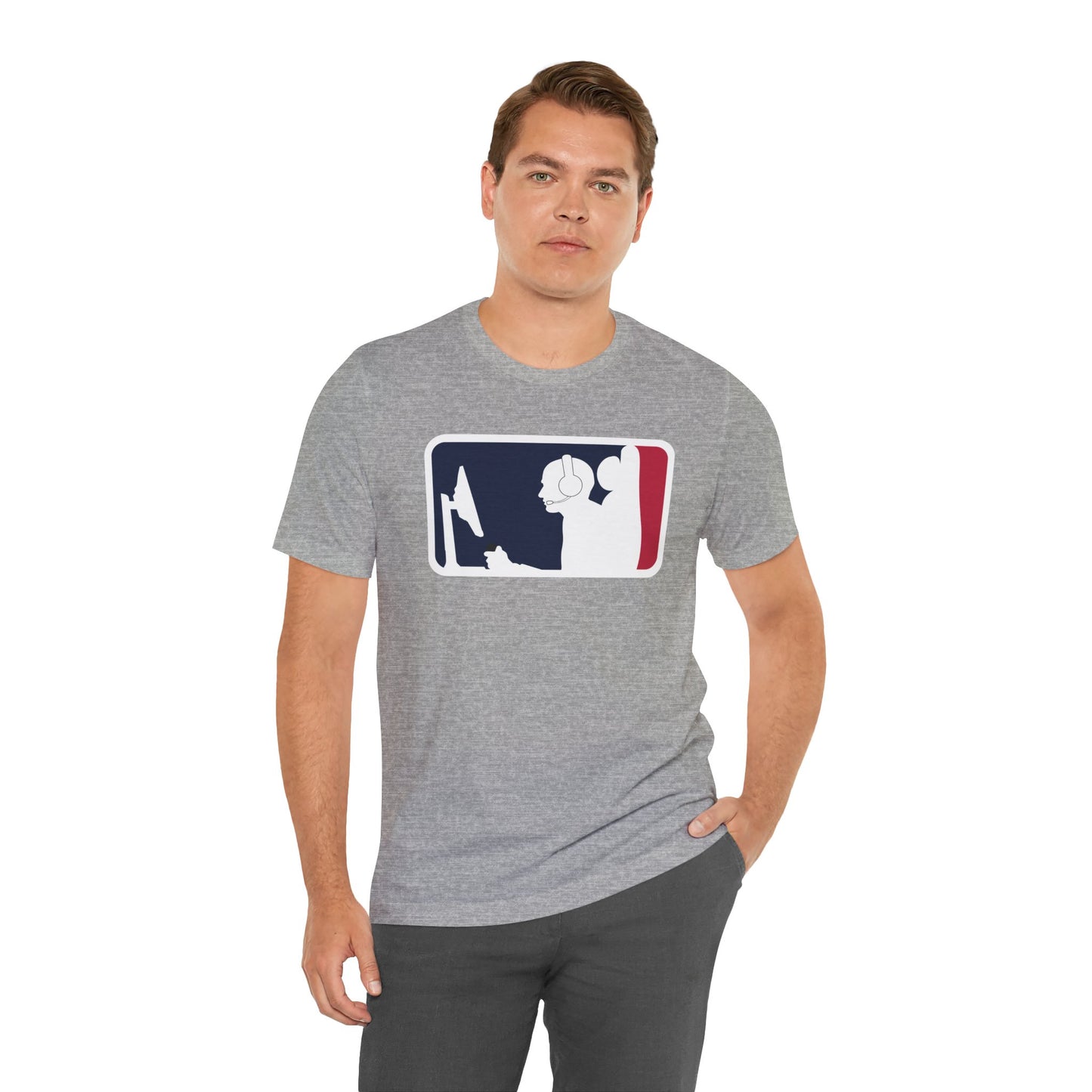 MAJOR LEAGUE GAMER (CONSOLE). Unisex Jersey Short Sleeve Tee