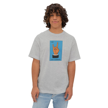 LOS CUERNOS (THE HORNS) Unisex Oversized Boxy Tee