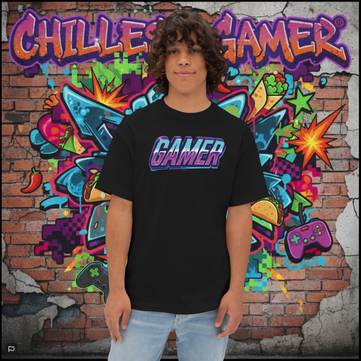 GAMER. Unisex Oversized Boxy Tee