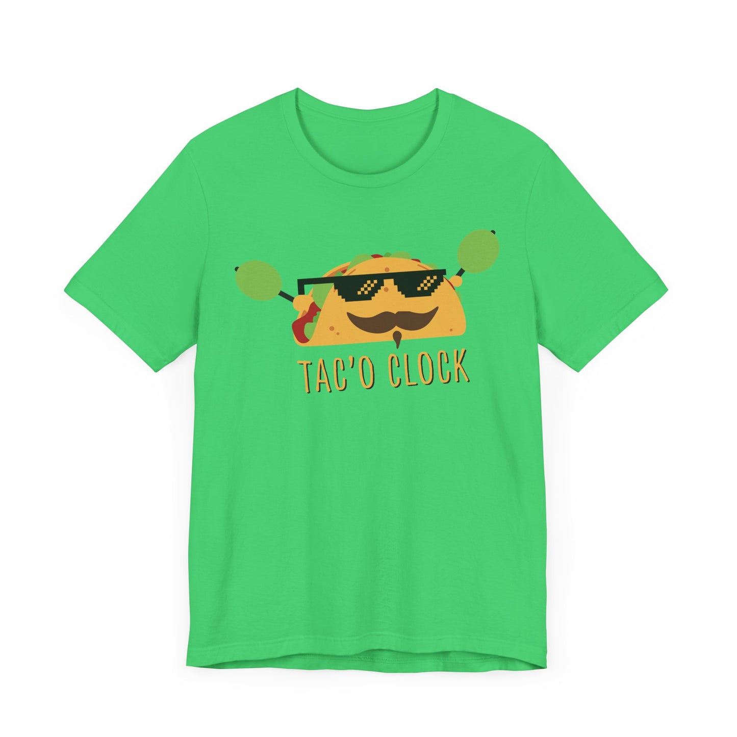 TACO O'CLOCK. Unisex Jersey Short Sleeve Tee