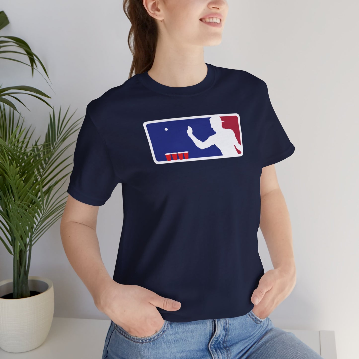 MAJOR LEAGUE PONGER. Unisex Jersey Short Sleeve Tee