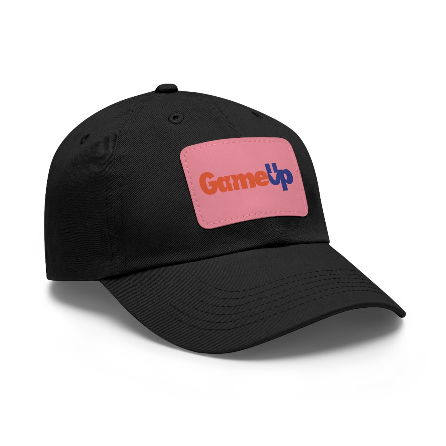 FED UP GAME UP. Dad Hat with Leather Patch (Rectangle)