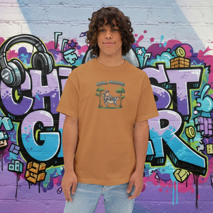 CHILL MAXING. Unisex Oversized Boxy Tee