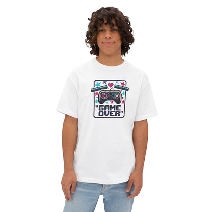 GAME OVER TEE. Unisex Oversized Boxy Tee