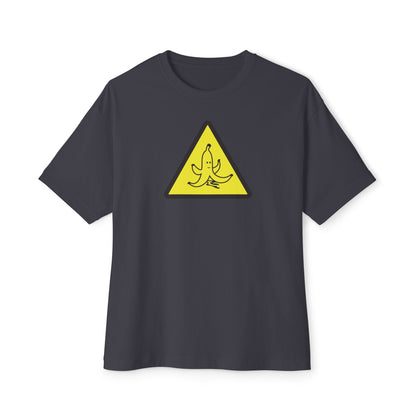 CAUTION BANANA PEEL. Unisex Oversized Boxy Tee