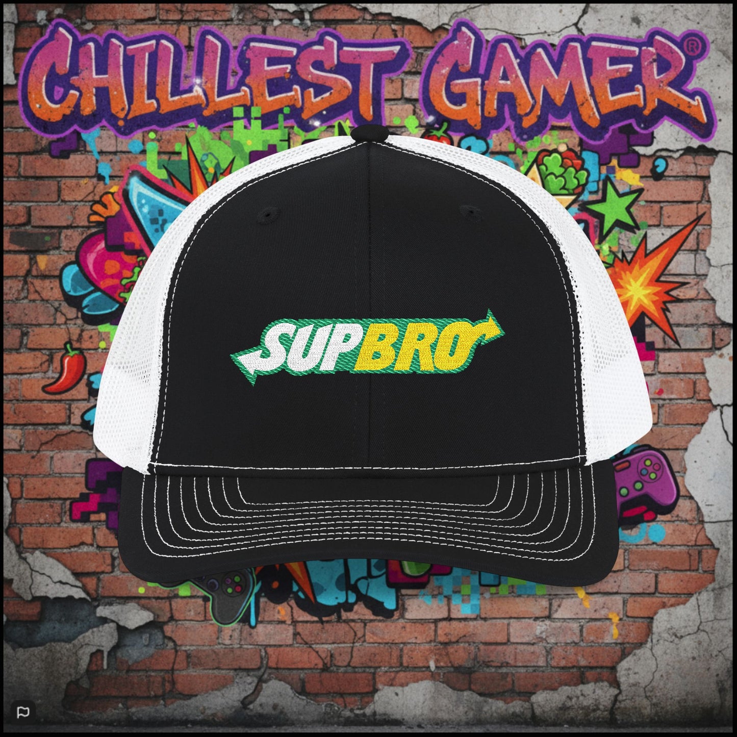 SUPBRO. Snapback Trucker Cap (Embroidery)