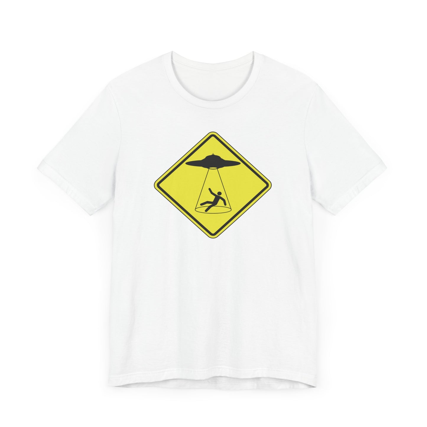 CAUTION UFO! Unisex Jersey Short Sleeve Tee