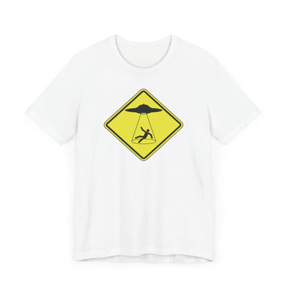 CAUTION UFO! Unisex Jersey Short Sleeve Tee