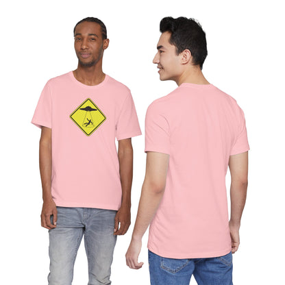 CAUTION UFO! Unisex Jersey Short Sleeve Tee