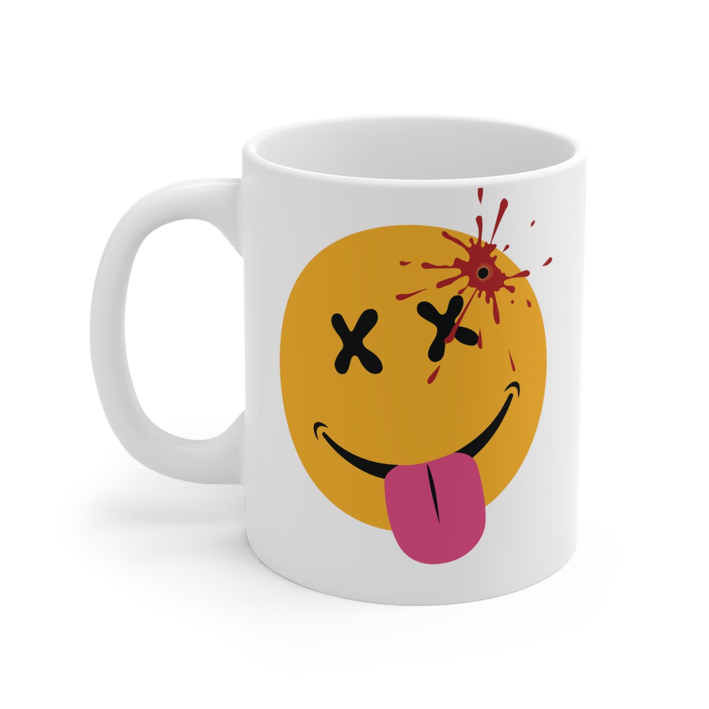 NOT SO HAPPY FACE. Mug 11oz