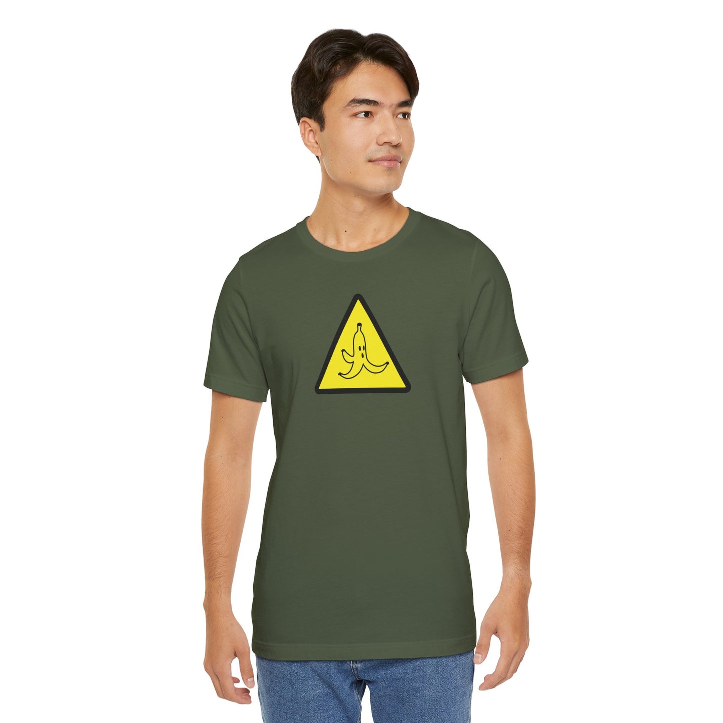 CAUTION BANANA. Unisex Jersey Short Sleeve Tee