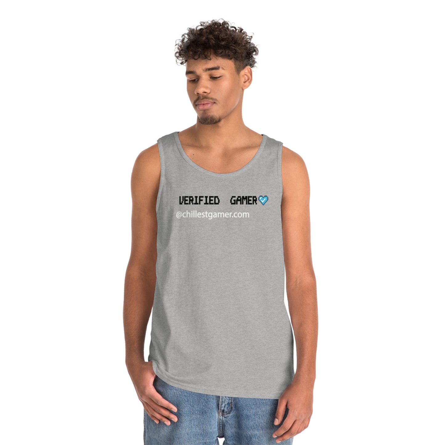VERIFIED GAMER. Unisex Heavy Cotton Tank Top