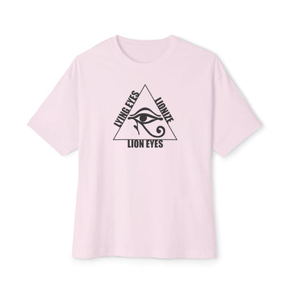 LYING EYES LIONIZE LION EYES. Unisex Oversized Boxy Tee