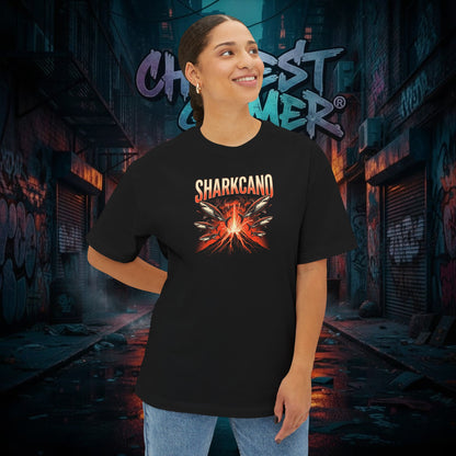 SHARKCANO V2. Unisex Oversized Boxy Tee
