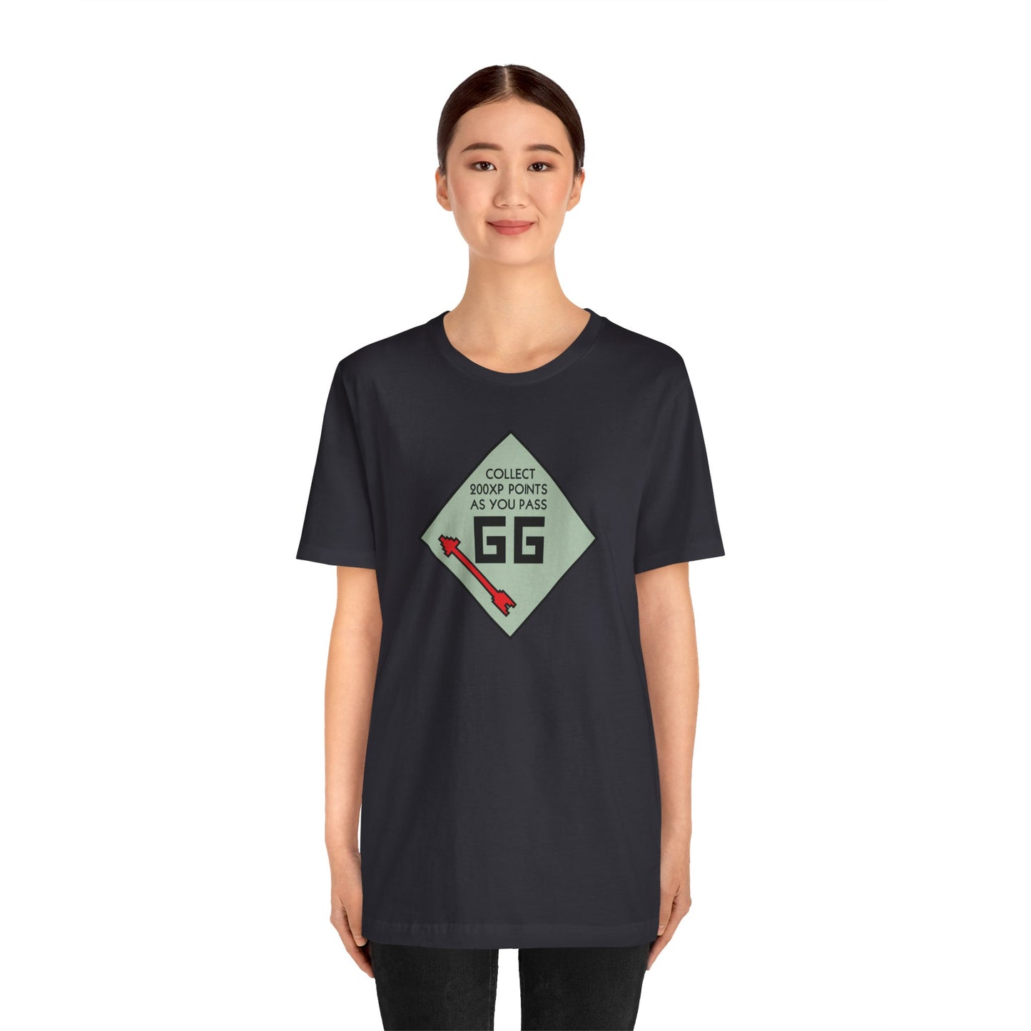 GG PASS GO COLLECT 200XP. Unisex Jersey Short Sleeve Tee