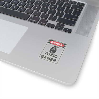 TOXIC GAMER !@#$. Kiss-Cut Stickers