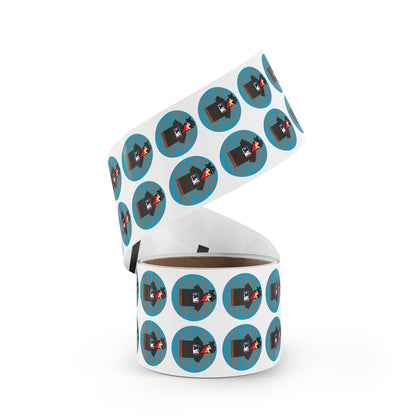 CHILLEST GAMER PROMO. Round Sticker Label Rolls