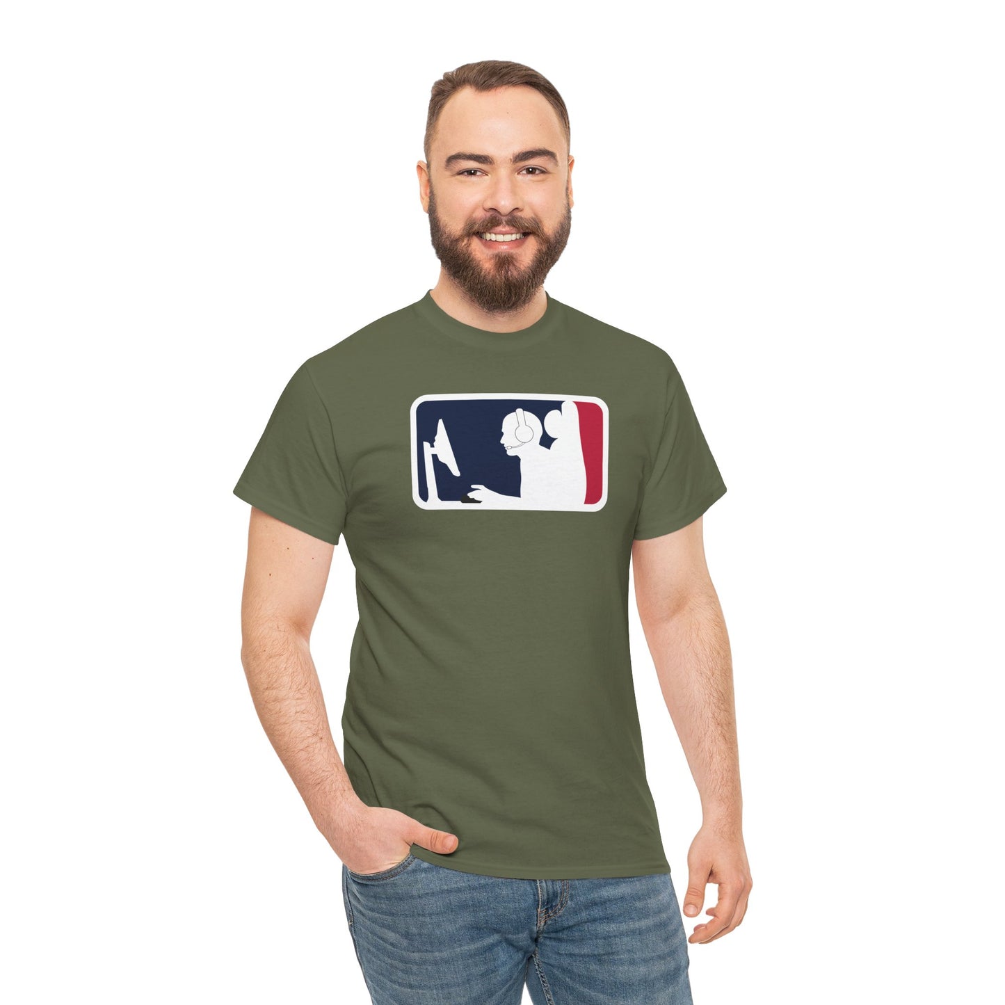 MAJOR LEAGUE GAMER (PC). Unisex Heavy Cotton Tee