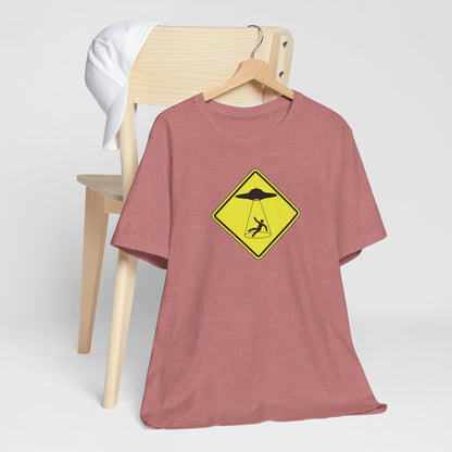 CAUTION UFO! Unisex Jersey Short Sleeve Tee