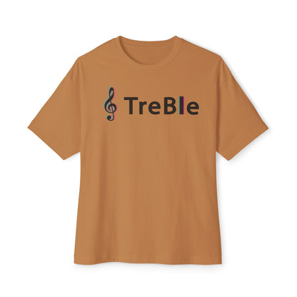 TREBLE TOCK. Unisex Oversized Boxy Tee