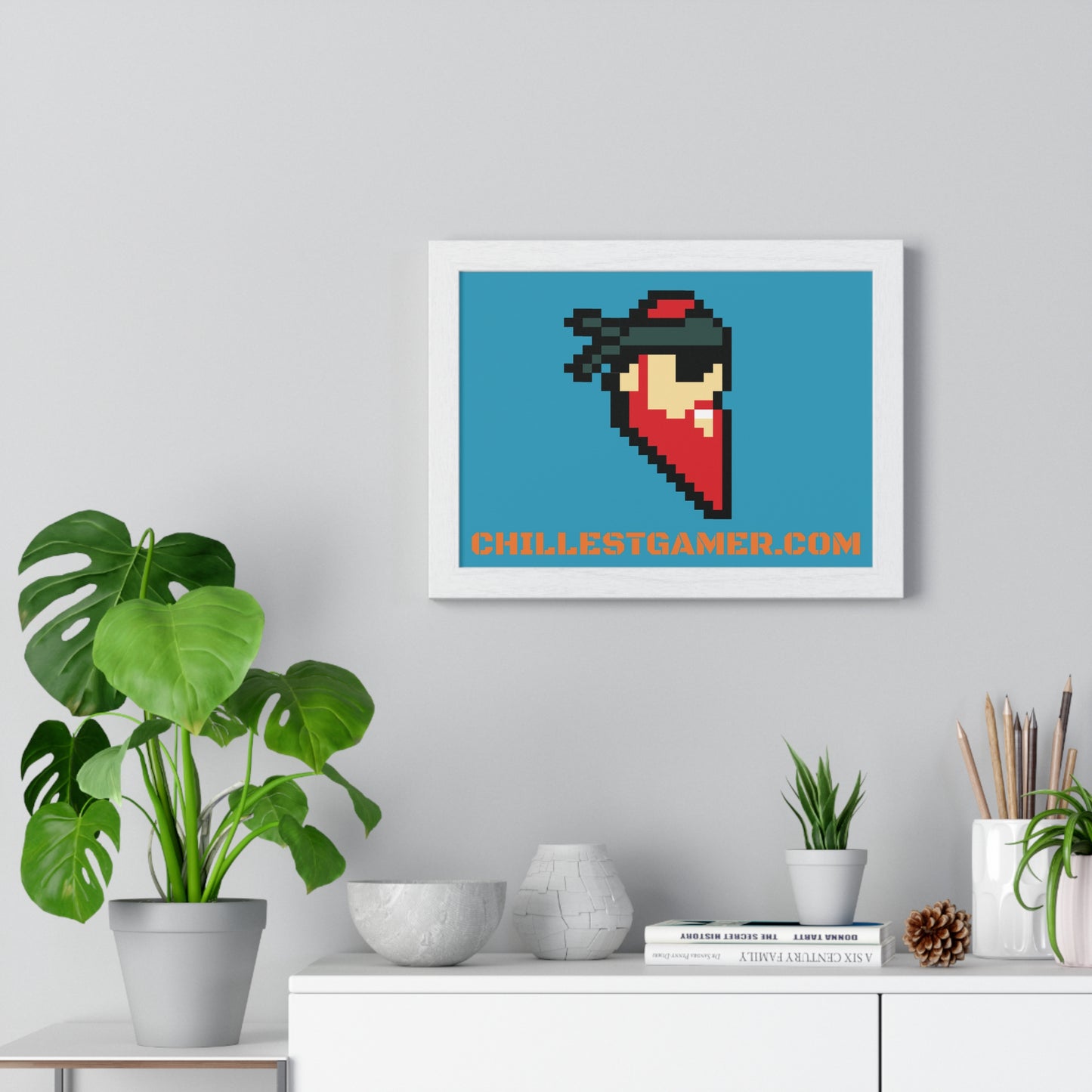 CHILLEST GAMER PROMO. Horizontal Framed Poster