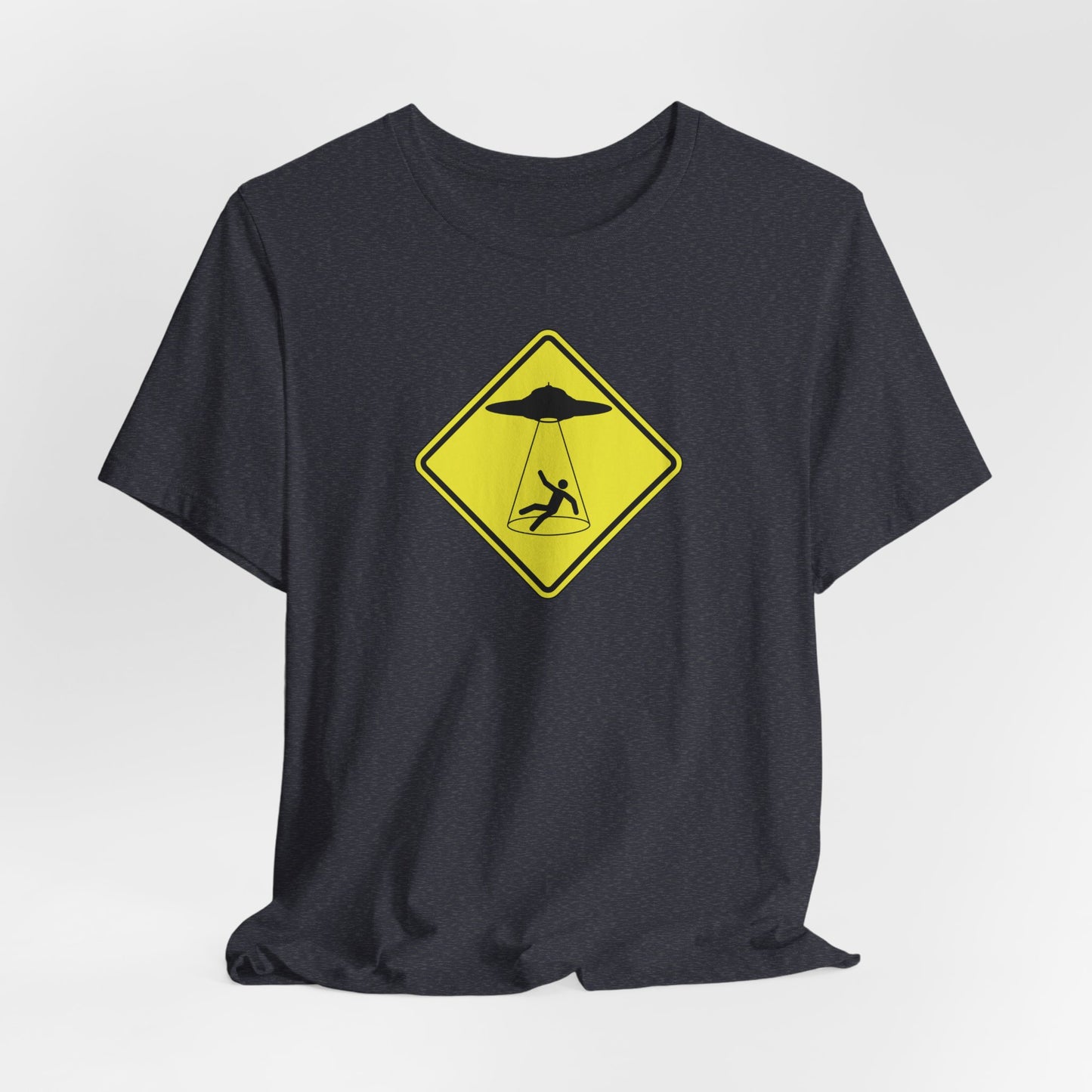 CAUTION UFO! Unisex Jersey Short Sleeve Tee