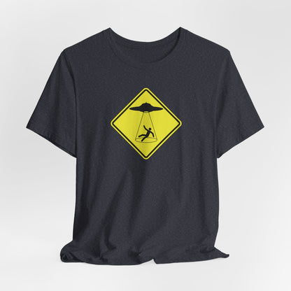 CAUTION UFO! Unisex Jersey Short Sleeve Tee