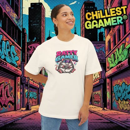 RATTY GAMER. Unisex Oversized Boxy Tee